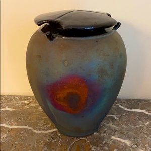 Pottery Vase with Lid